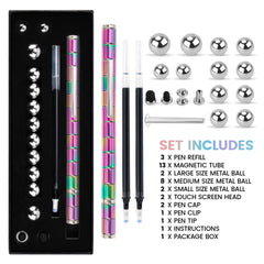 Puxmrko fidget pen magnetic rings assembly highlights compact, tactile shape options.