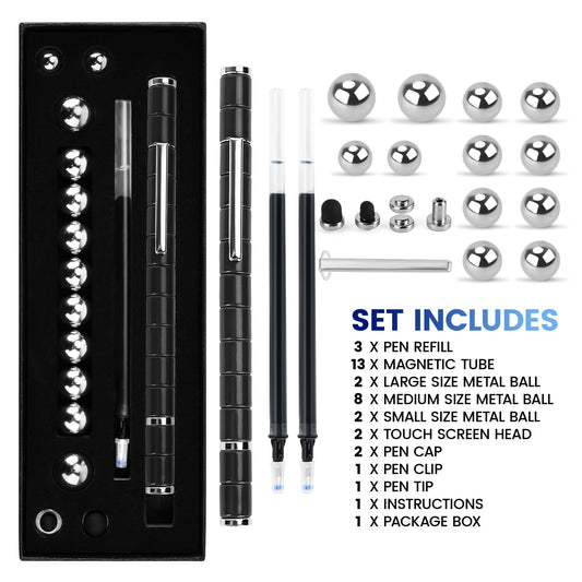 Puxmrko Finger Pen shapes illustrate endless configurations for creativity and focus.
