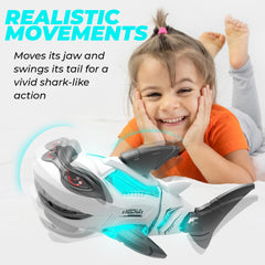 puzgic Shark Toy with mute button for flexible playtime