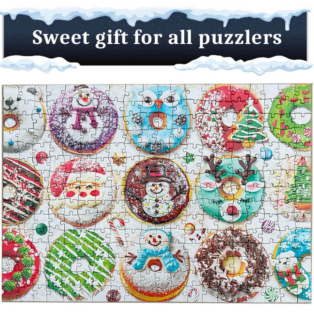 PUZZLE EZ family game donut puzzle for kids and adults during holidays