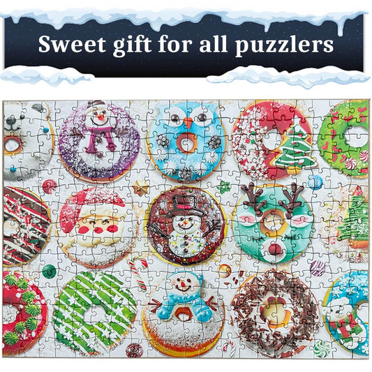 PUZZLE EZ family game donut puzzle for kids and adults during holidays
