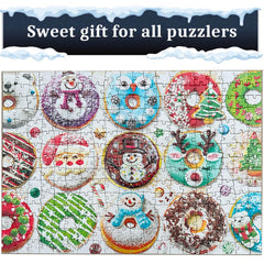 PUZZLE EZ family game donut puzzle for kids and adults during holidays