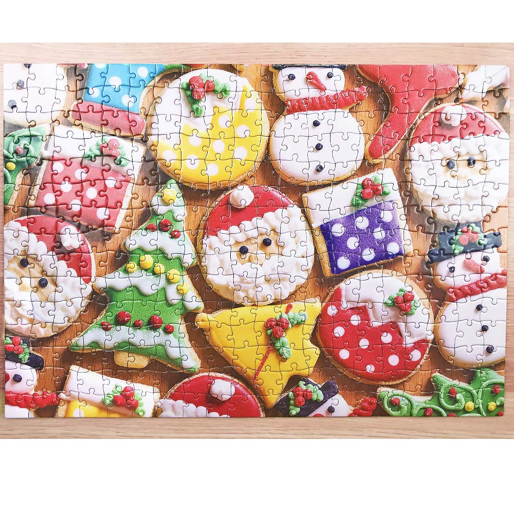 PUZZLE EZ family puzzle time on a table inviting shared fun.