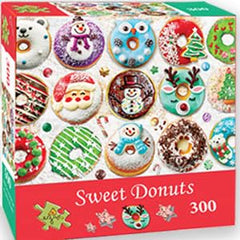 PUZZLE EZ finished donut puzzle decor for a cozy holiday table