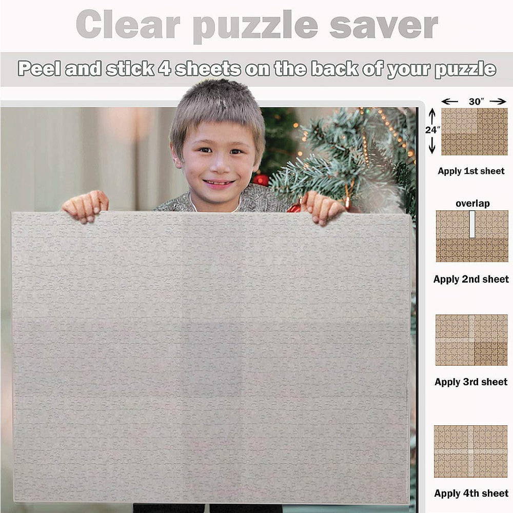 Puzzle EZ preserve two 1000-piece puzzles up to 24x30 inches.