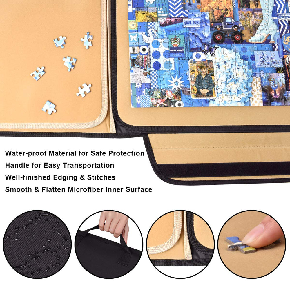 Puzzle Keeper detachable center board offers flexible workspace