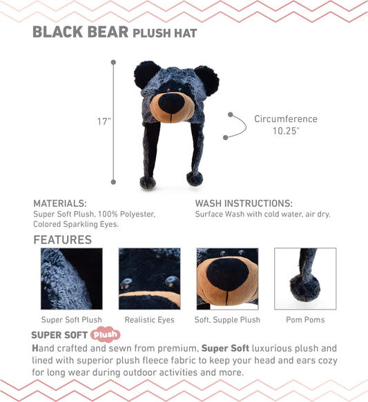 Puzzled DolliBu Bear Hat ear flaps close-up keeps ears warm