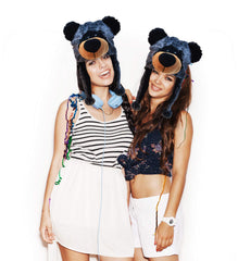 Puzzled DolliBu Black Bear Hat adds playful winter wardrobe idea