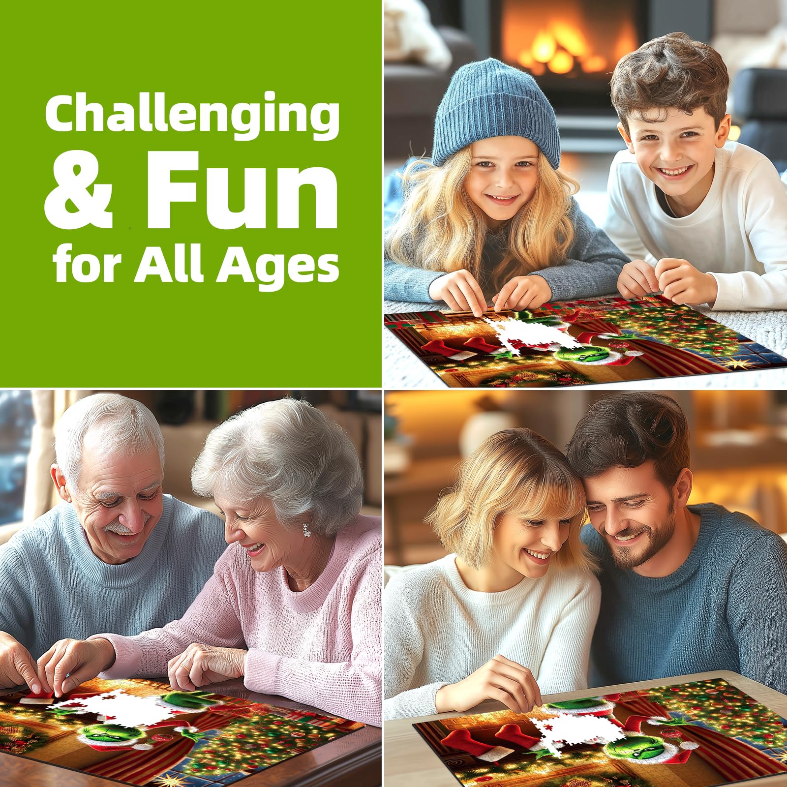 PuzzOne family puzzle night, enjoying a shared holiday activity