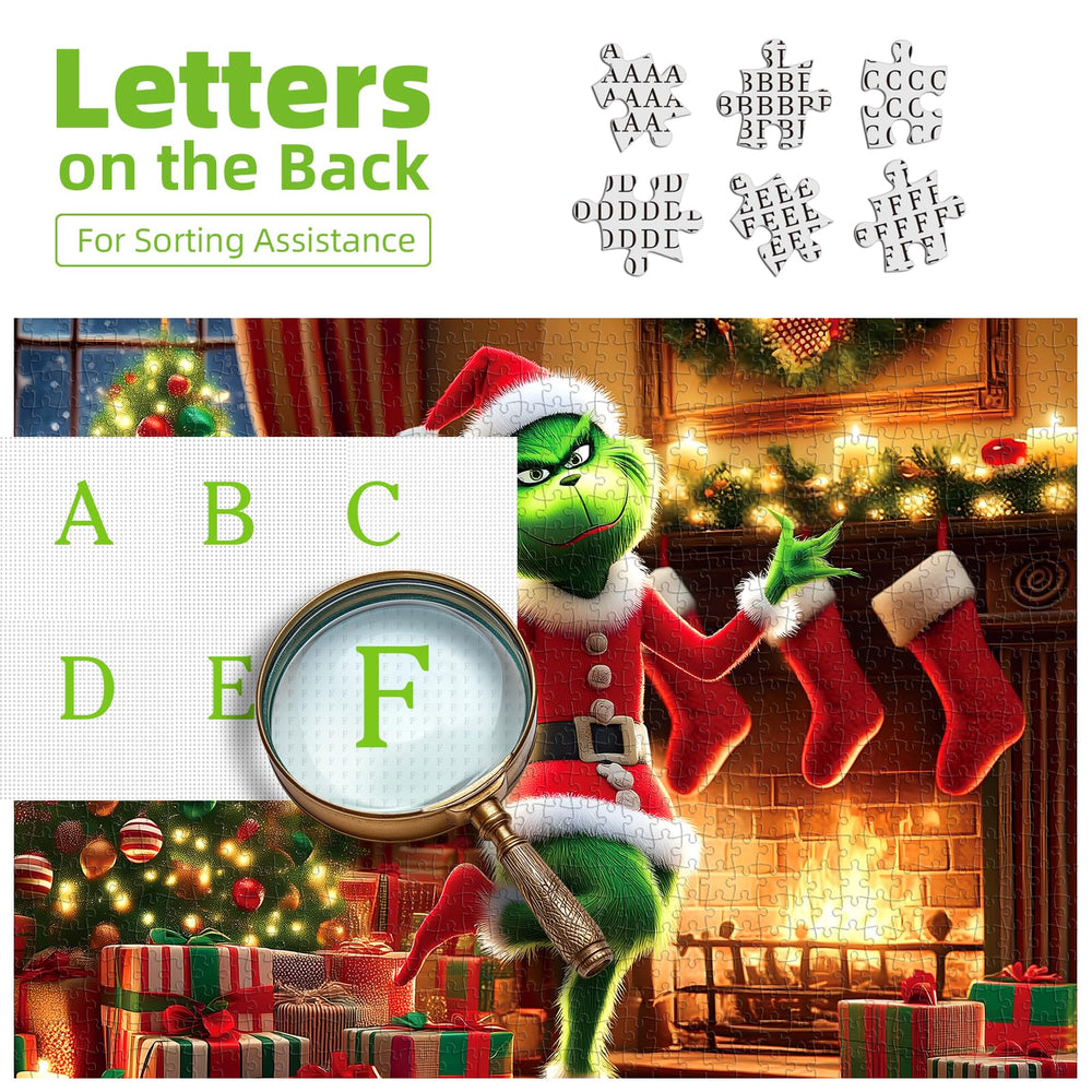 PuzzOne puzzle letters on back AF sorting for easy puzzle setup