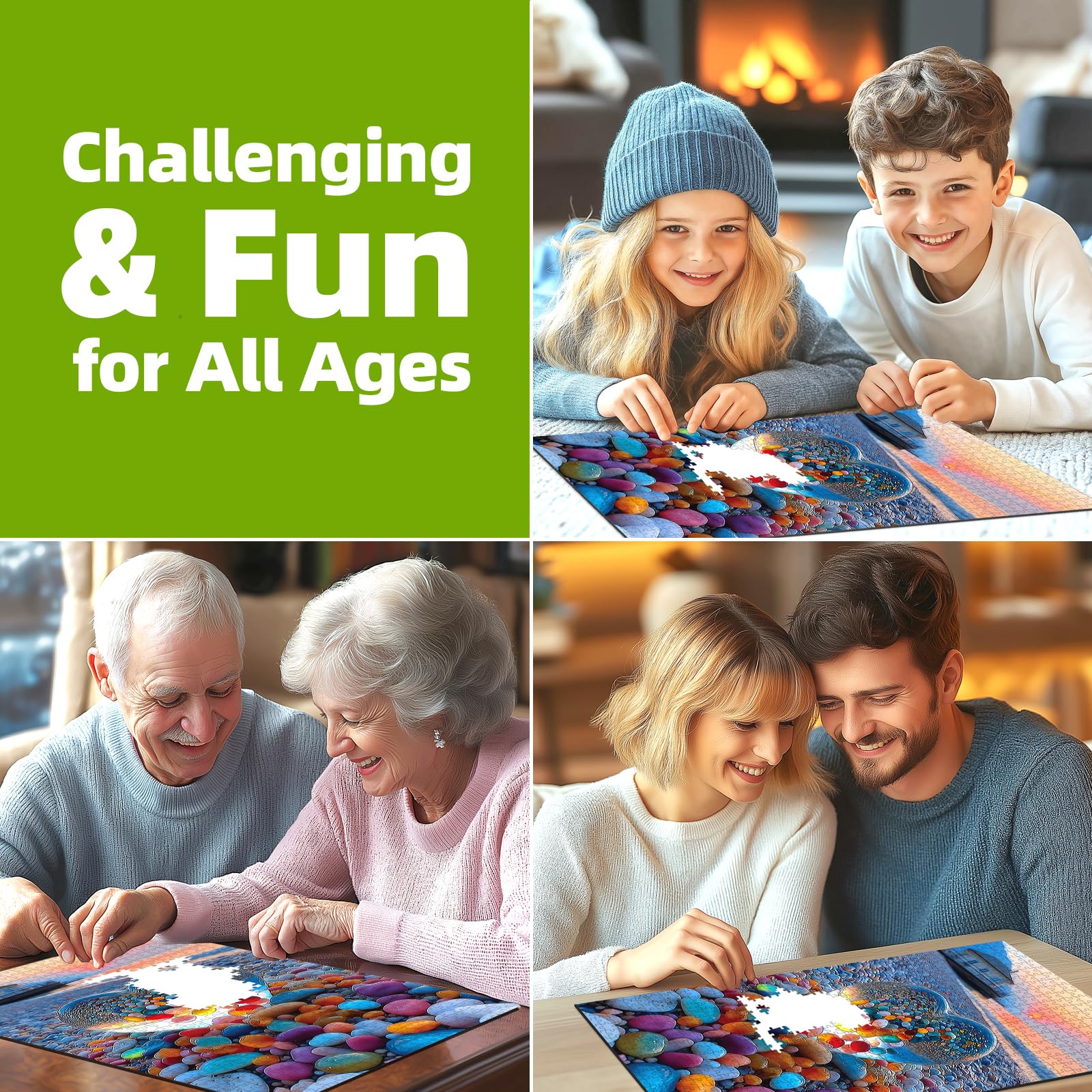 PuzzOne gift-ready 1000-piece puzzle for puzzle lovers on game nights.
