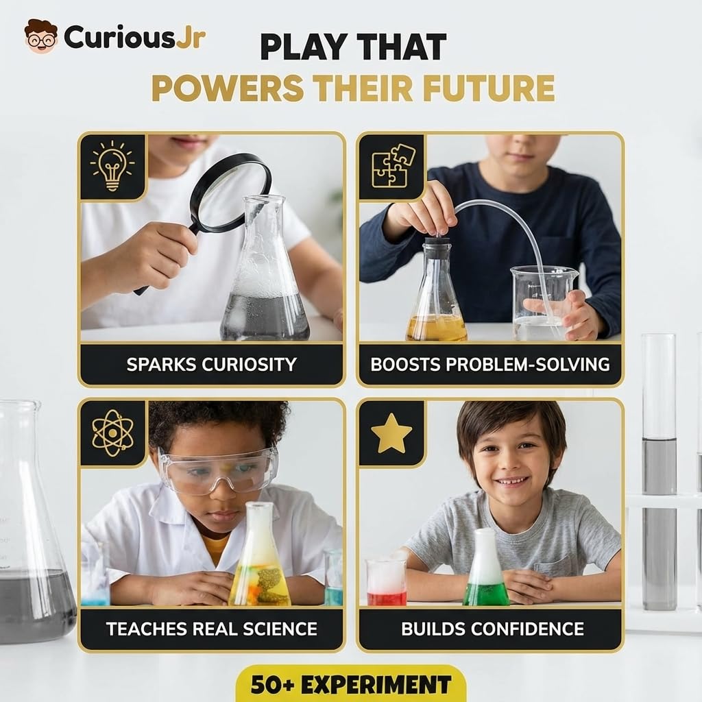 PW Junior Science Kit Kid-safe Materials for easy, mess-controlled setup.