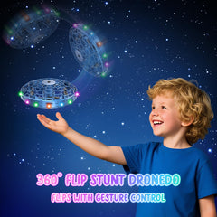 PYMSRTY UFO drone with LED lights for night flight visuals.