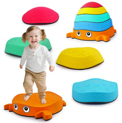 QANIY Crabs Balance Stones 5-piece set encourages motor skill practice and exploration.