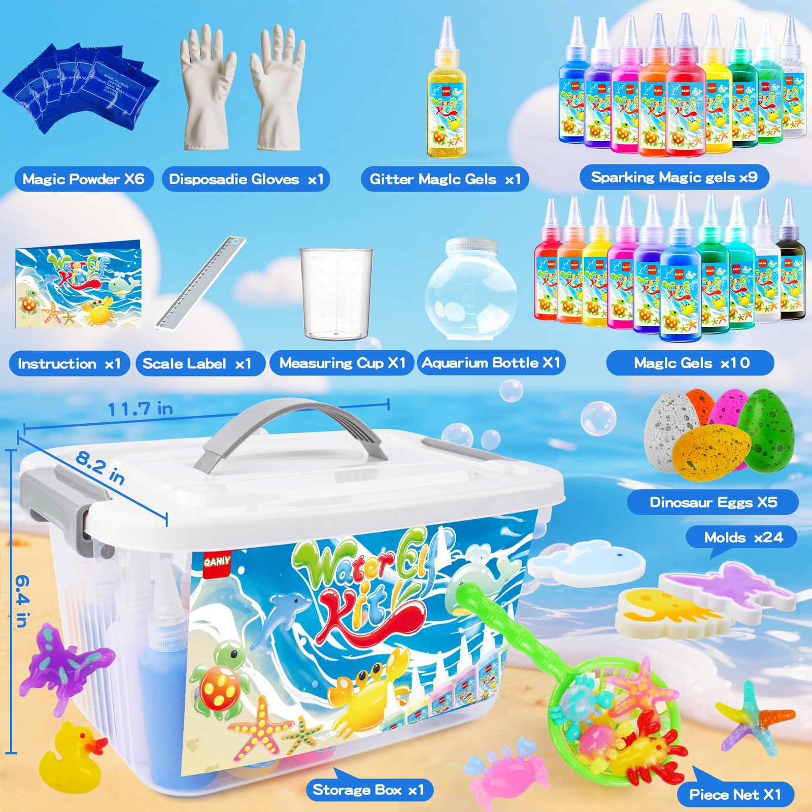 QANIY Magic Water Elf Kit 3D sea creatures spark imagination