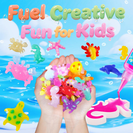 QANIY Magic Water Elf Kit gel colors enable vibrant, kid-safe DIY art