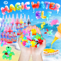 QANIY Magic Water Elf Toy Kit colored gels enable vibrant, buildable aquatic figures.