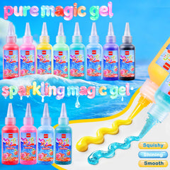 QANIY Magic Water Elf Toy Kit magic powder for easy crystal-like creations.