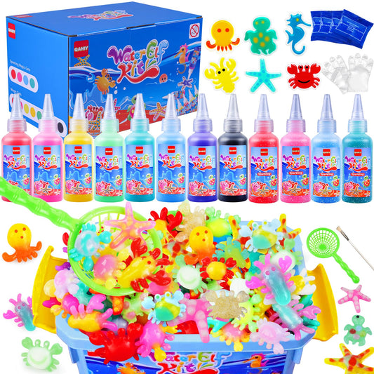 QANIY Magic Water Elf Toy Kit molds for sea creatures, sparks imaginative play.