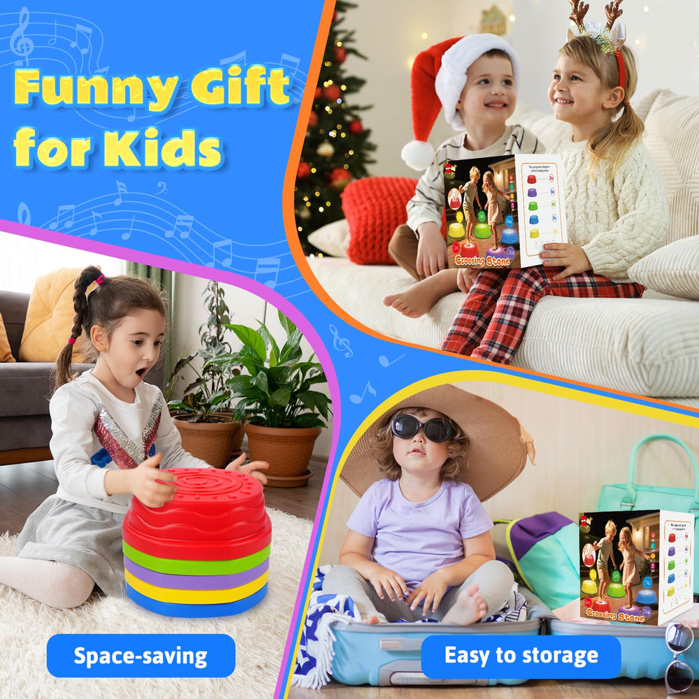 QANIY stepping stones music-sheets include eight tunes to guide play.