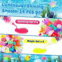 QANIY Water Gel packs 60ml six-color set for sparkling aqua creations.