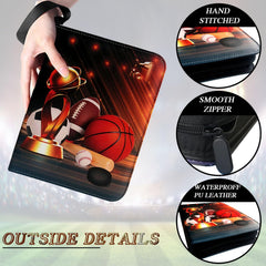 QANYYO waterproof PU fabric close-up protects cards from moisture