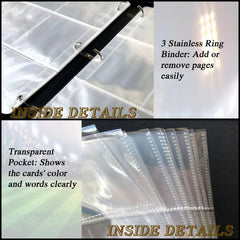 QANYYO binder zipper closure keeps contents secure during travel