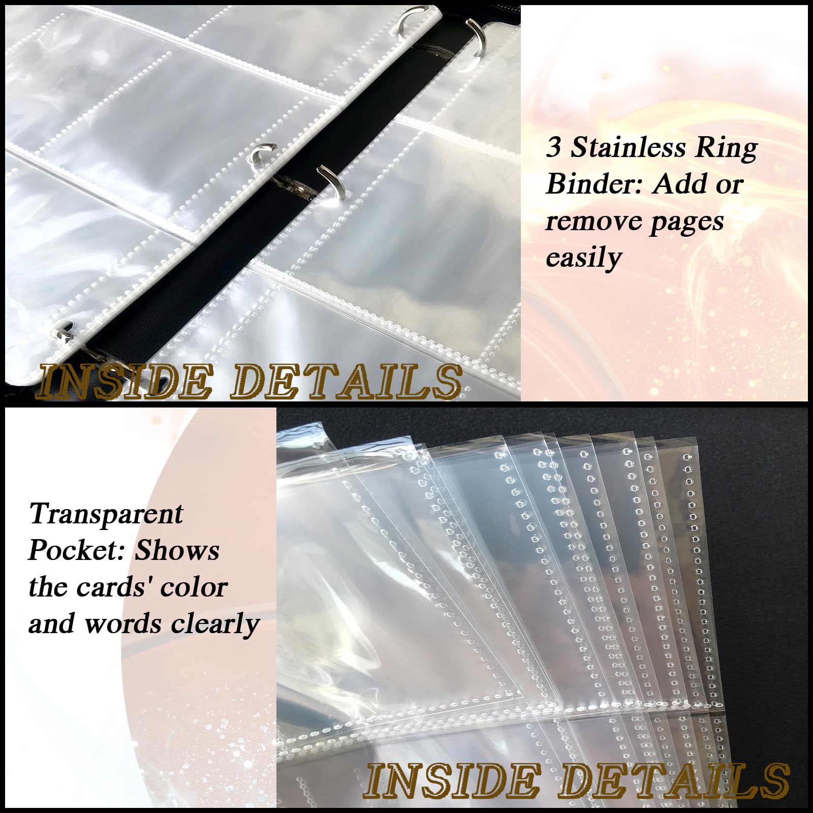 QANYYO binder uses waterproof PU fabric for spill resistance and durability.
