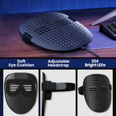 QAQ LED Mask offers comfort with padding, eye slits, and breathable fit