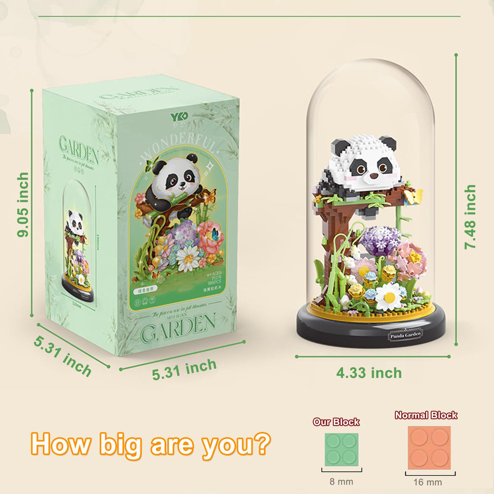 QARULUS Panda Flowers detailed build manual guides quick assembly.
