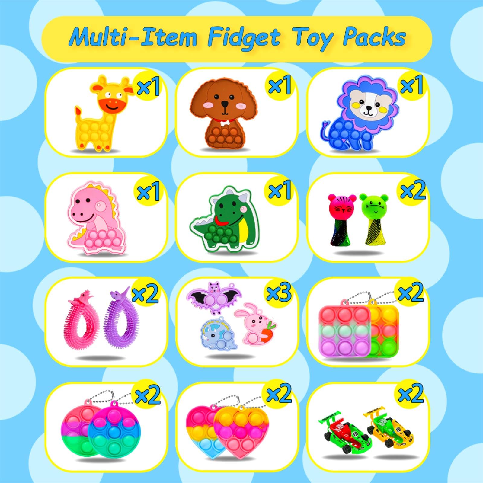 QATITP Race Car Set for quick play and party favors.