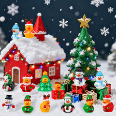 QAUYETM duck in tree enhances winter wonderland displays and gift setups.