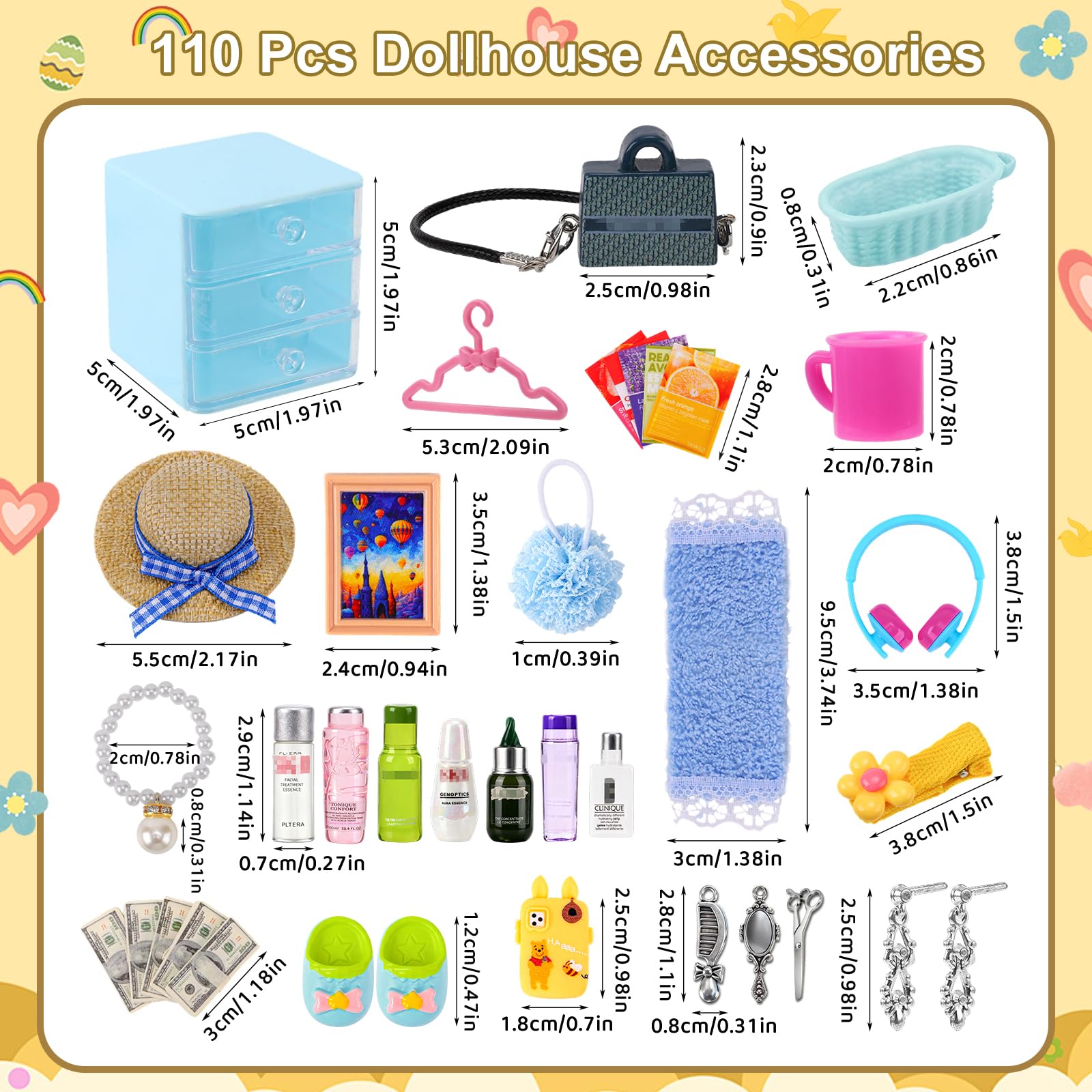 QAUYETM mini shampoo bottle adds authentic bathroom detail for dollhouse fans.