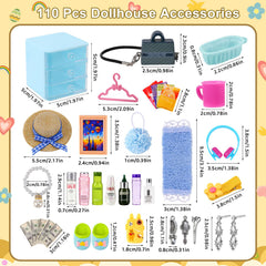 QAUYETM mini shampoo bottle adds authentic bathroom detail for dollhouse fans.