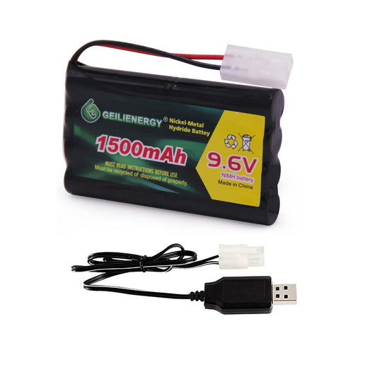 QBLPOWER 9.6V Ni-MH battery pack powering an RC car for steady performance