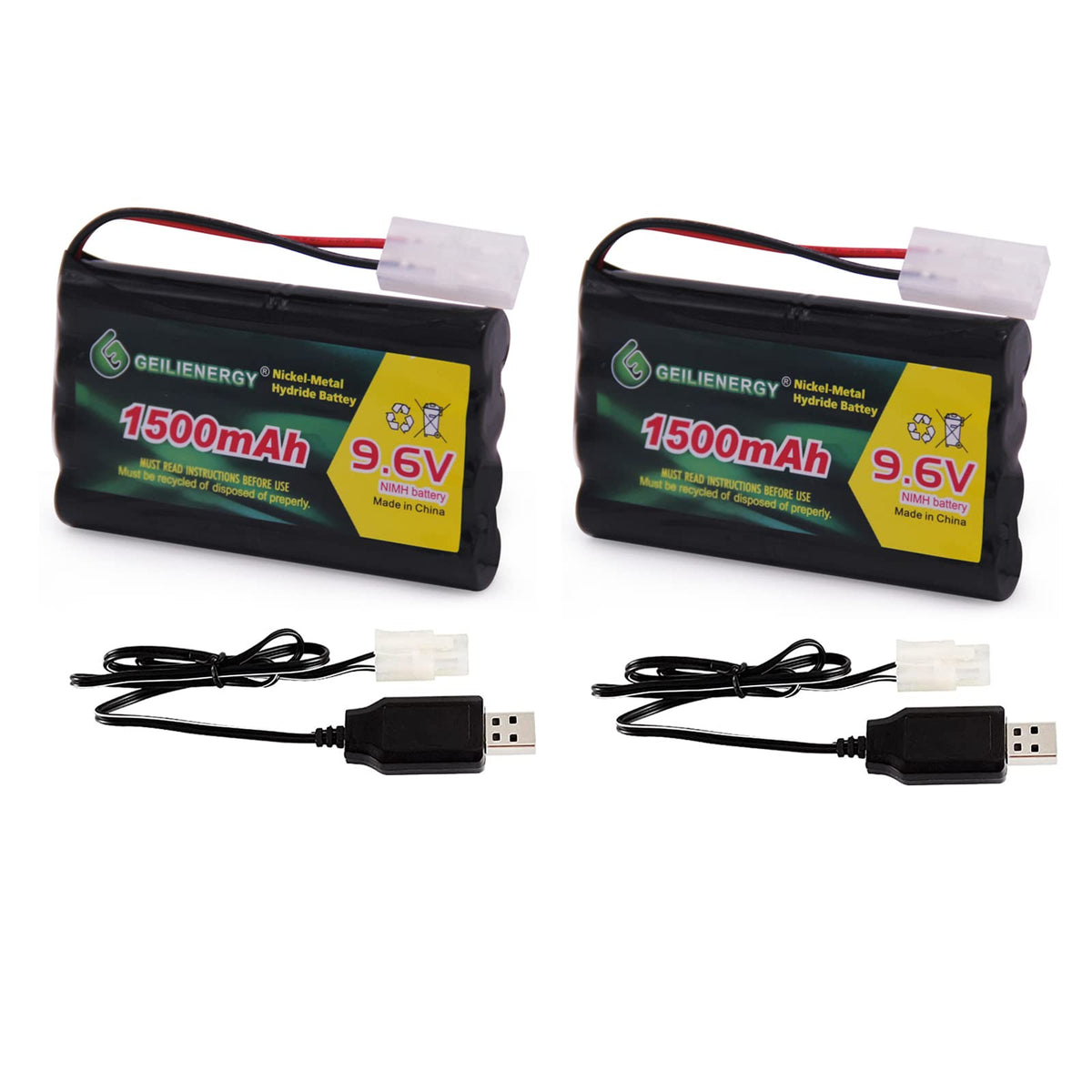 QBLPOWER 9.6V Ni-MH battery pack powers RC cars with reliable rechargeability.
