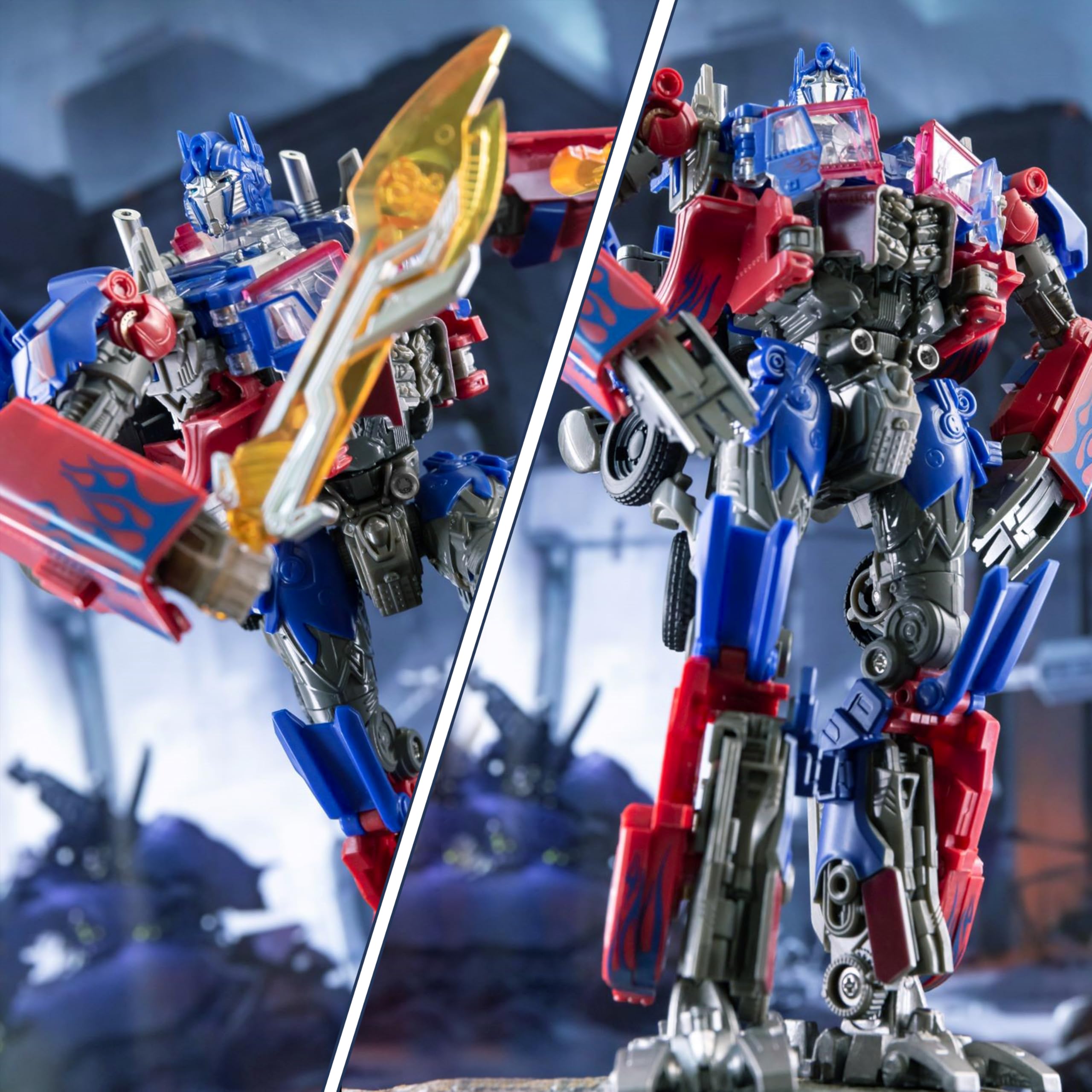 QCCX transforming figure stands 17 cm tall for visible display