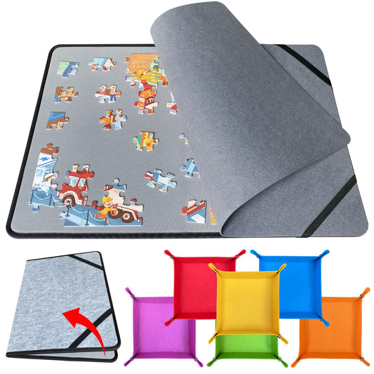 QCFDLCX folding puzzle board offers a flat, stable workspace for 1000-piece puzzles
