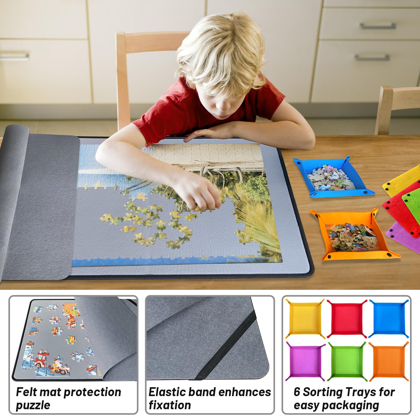 Non-slip surface keeps the board steady for long builds