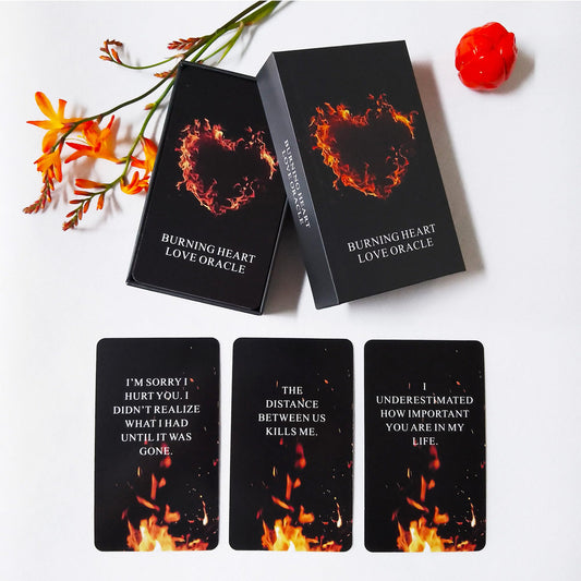 Qcsdckot QueenOfPain burning heart card 1—insight into what someone is thinking.