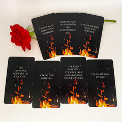Qcsdckot QueenOfPain burning heart card 5—durable 400 gsm cardstock for long sessions.