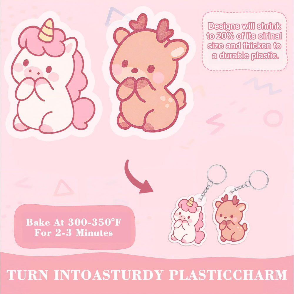 QDBNW shrink paper baking setup for durable finished charms