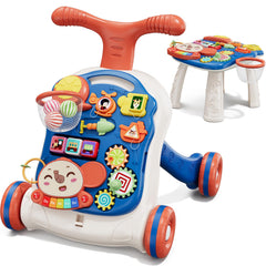 QDRAGON 3-in-1 baby walker side view supports early mobility and balance.