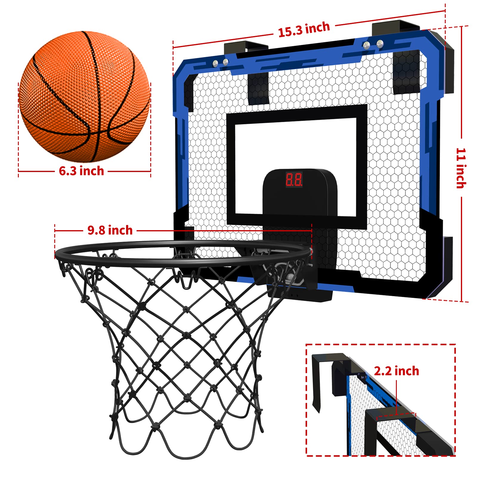 QDRAGON family game time with friends using the mini hoop