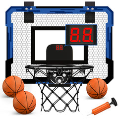 QDRAGON over-the-door hoop with scoreboard for kid-friendly scoring sessions