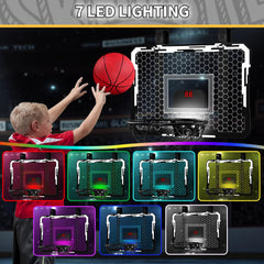 QDRAGON over-the-door hoop with a durable steel rim