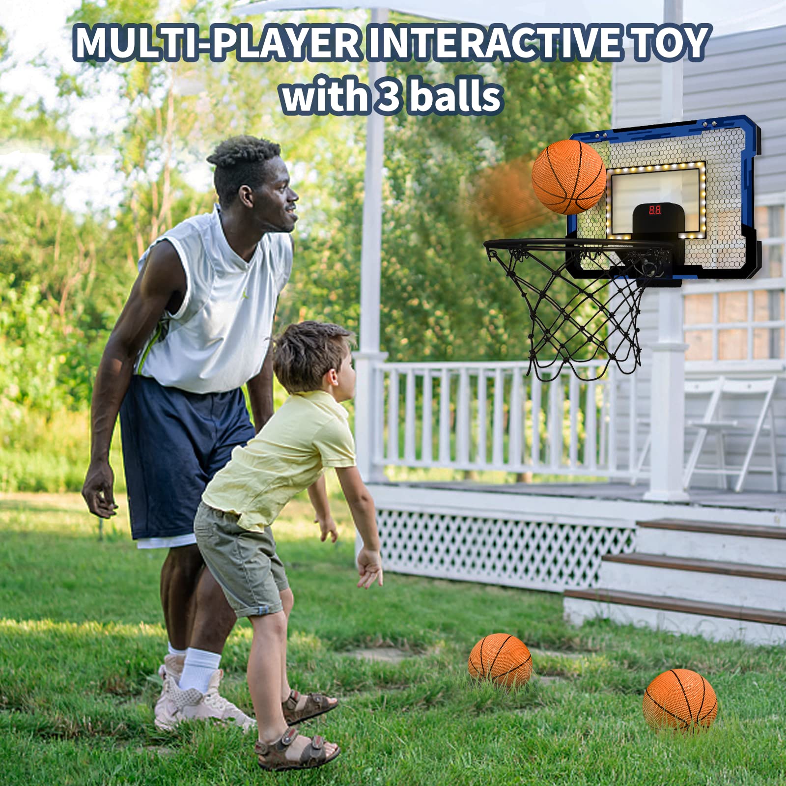 Three included balls for quick, friendly games