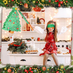 Qeeenar blindfold enhances safe, festive pinata games.