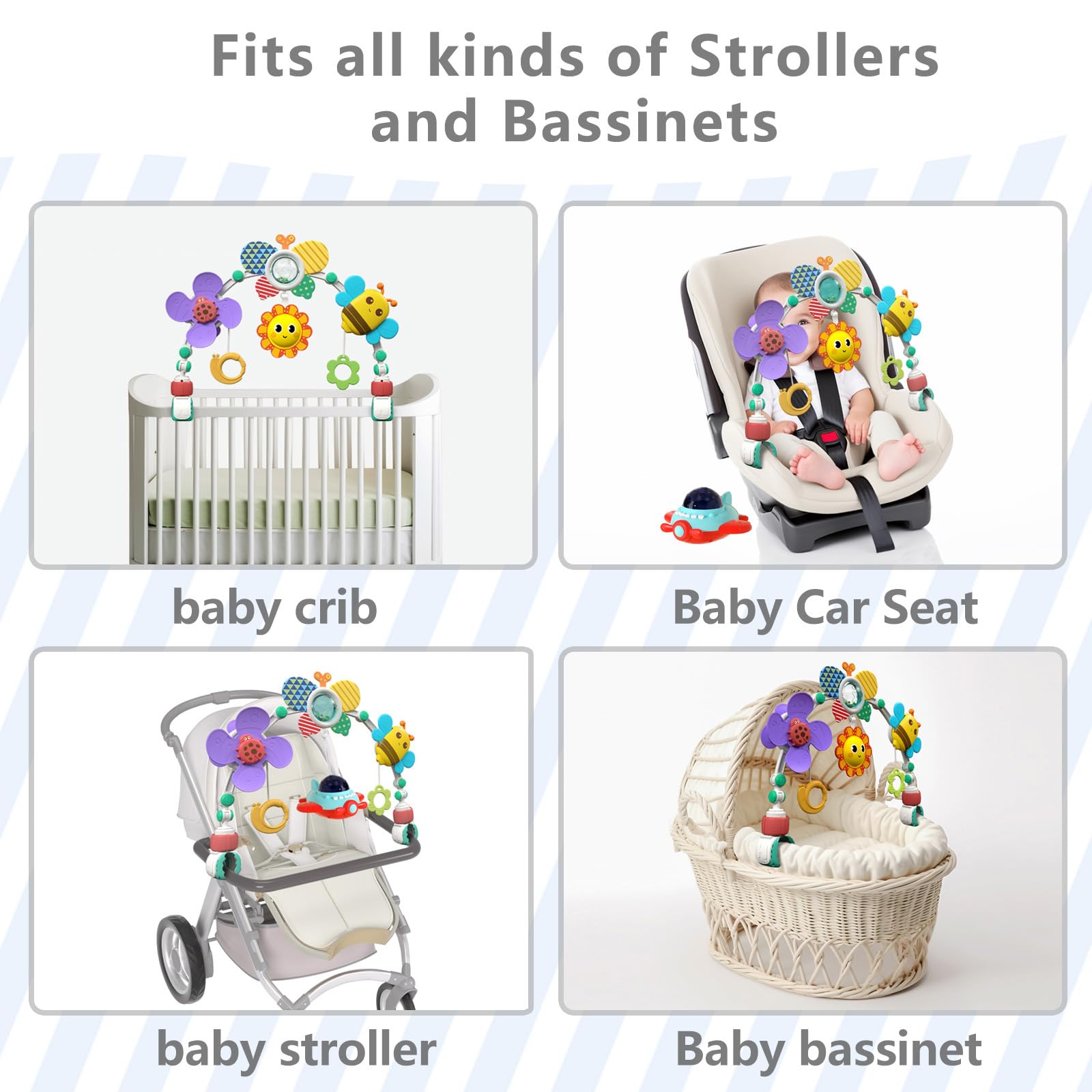 qesfir musical arch teether grip suitable for little hands