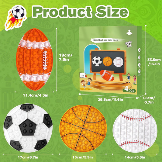 QETRABONE basketball push bubble fidget toy for hand coordination